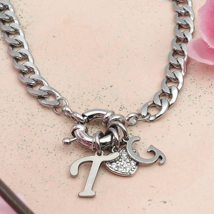 Daemon srls - Wholesale Pendant/Charm Necklace - MY INITIALS ~ Collana Personalizzata Con le tue iniziali in Acciaio Inossidabile7