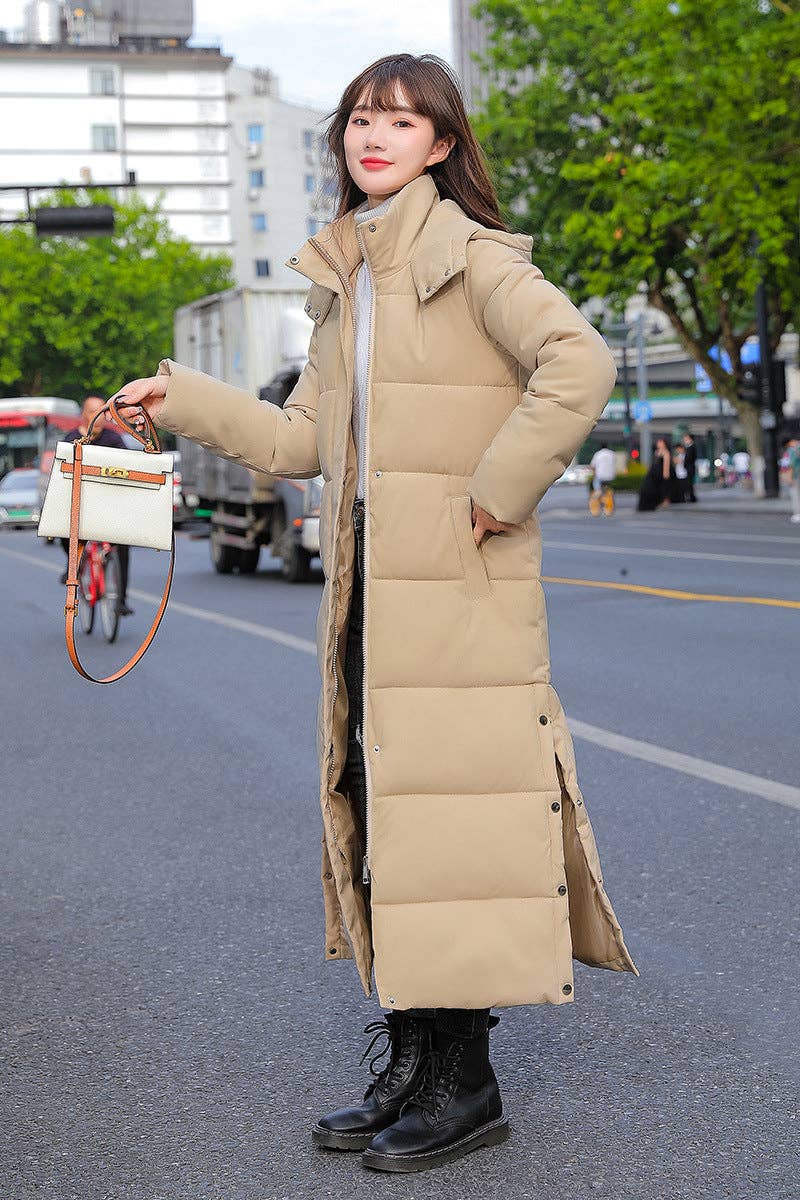 Marayn - Vente Doudoune – femme - Manteau Long Matelassé Chic et Chaud Polyvalent 202434