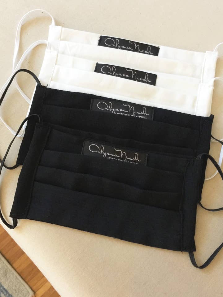 Alyssa Nicole Black Logo Face Mask for wholesale by Alyssa Nicole