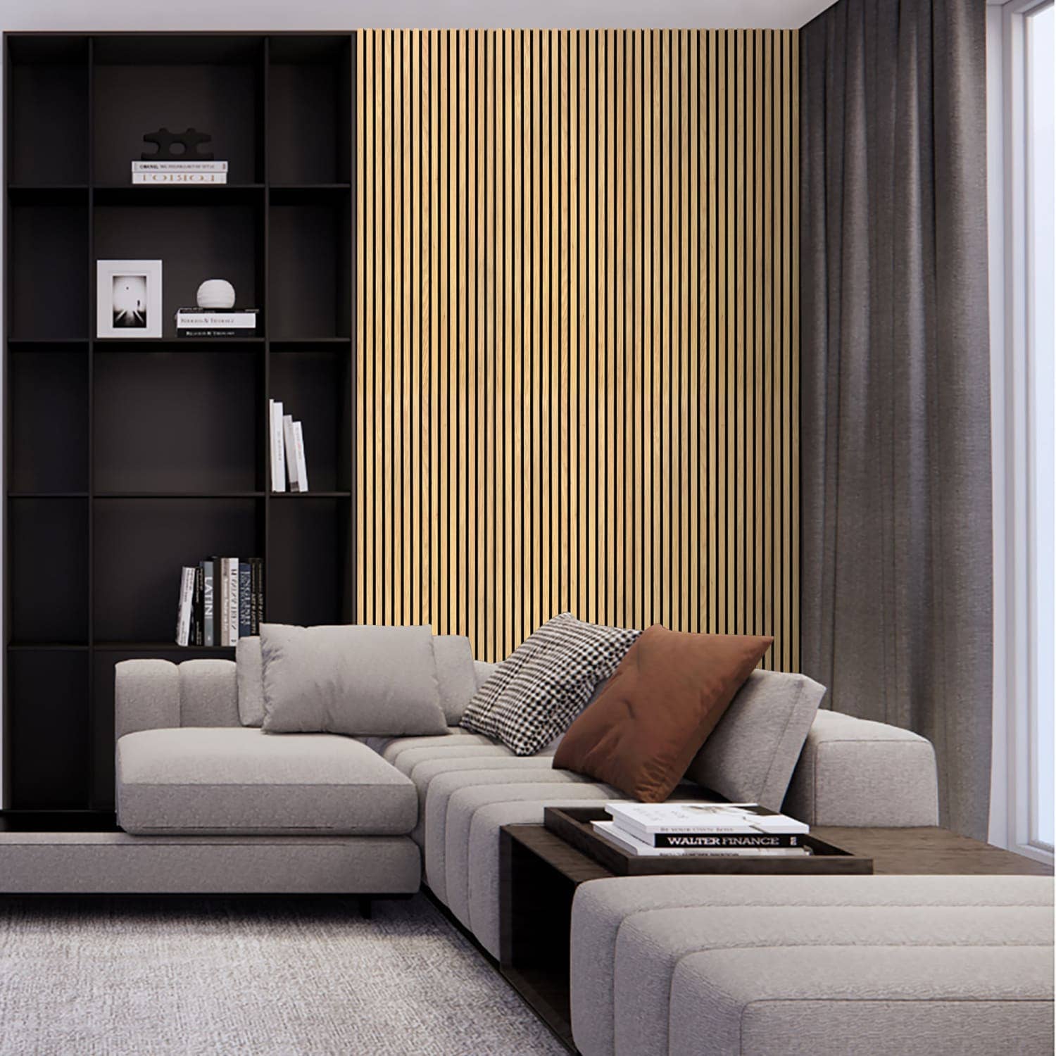 Jobu Home – wholesale Wall Accent – Natural Oak Acoustic Wall Panels5