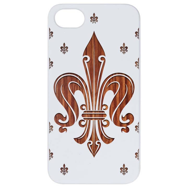 White Coated Rose Wood - Fleurdelis Engraved for wholesale by OTTO CASE