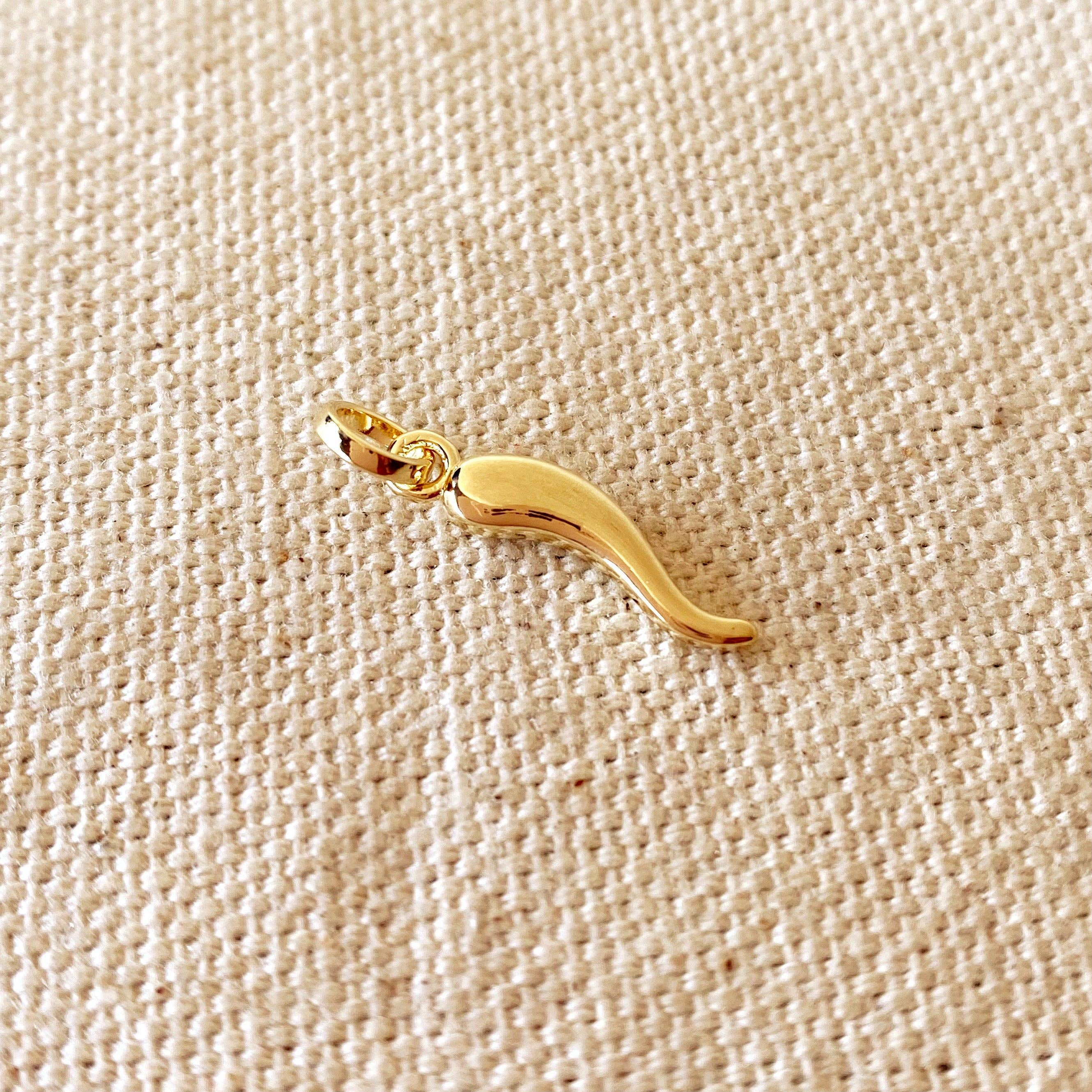 GoldFi - Wholesale Individual Charm/Pendant - Italian Horn Pendant2