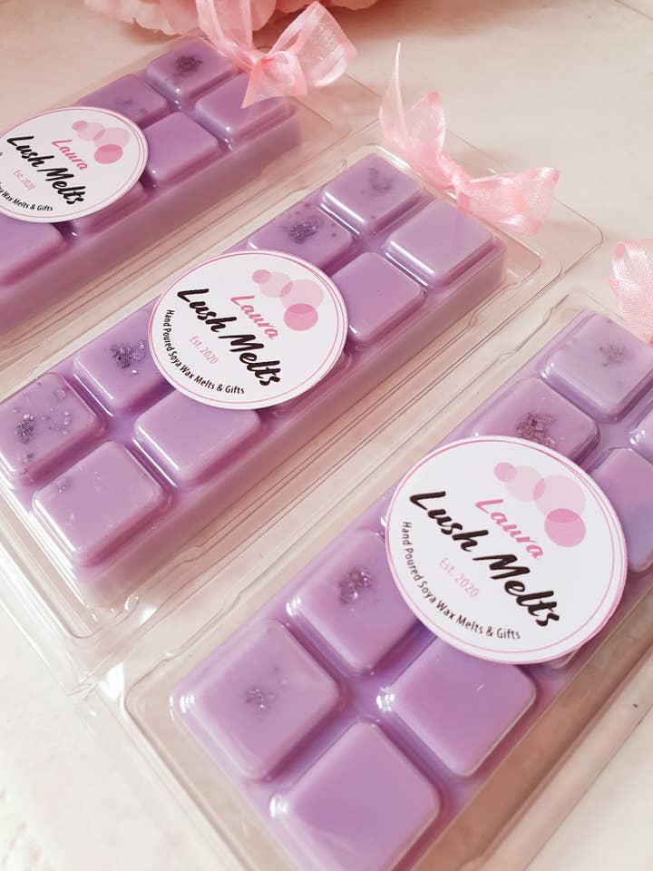 Bedtime Baby Soya Wax Melt Snap Bar Clam Shell for wholesale by The Laura Lush Boutique