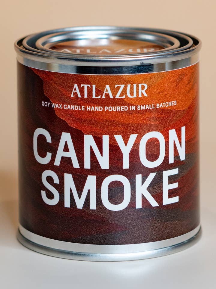 Canyon Smoke Soy Candle for wholesale by Atlazur