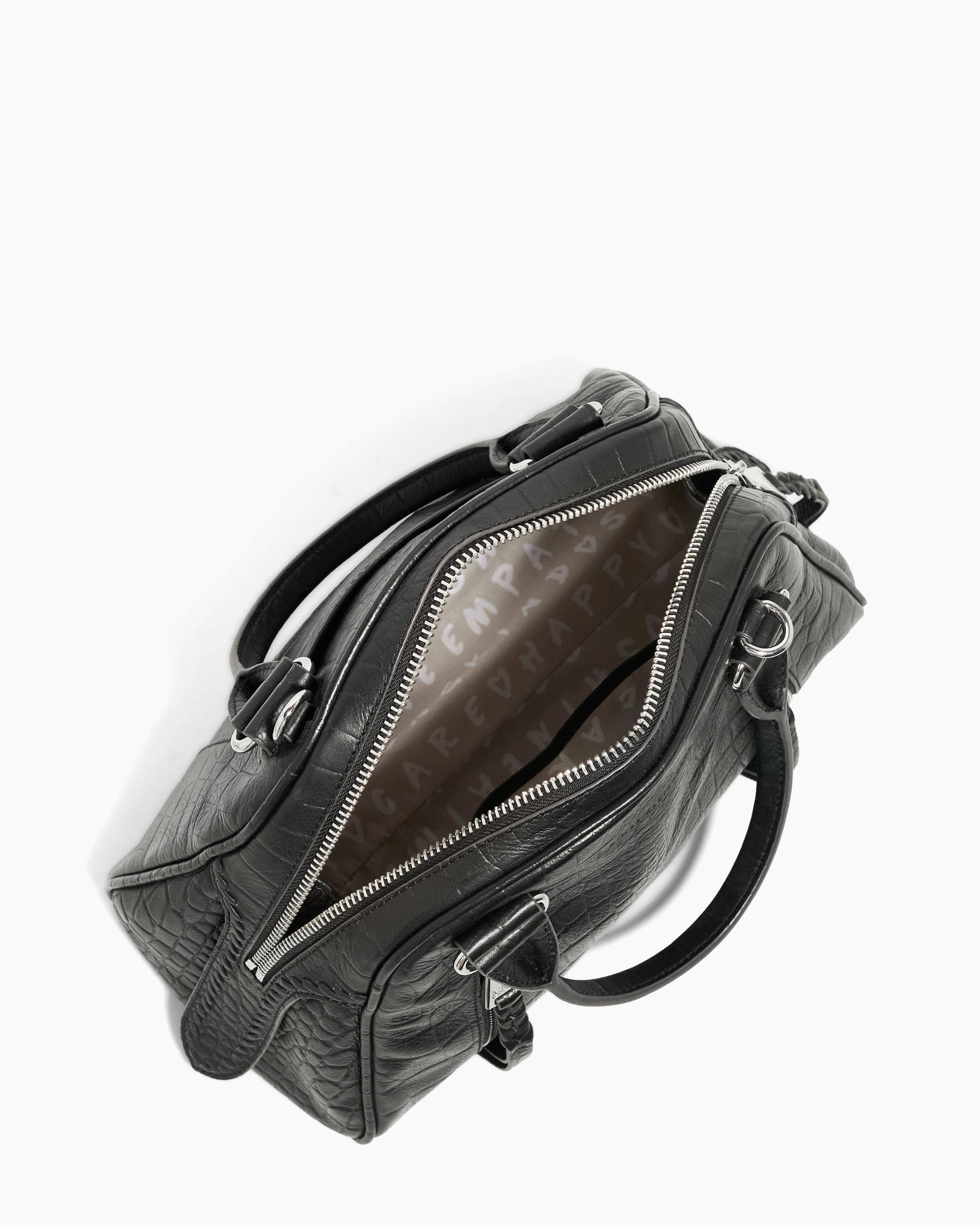 Black Croco Day Dream Satchel for wholesale on Faire4