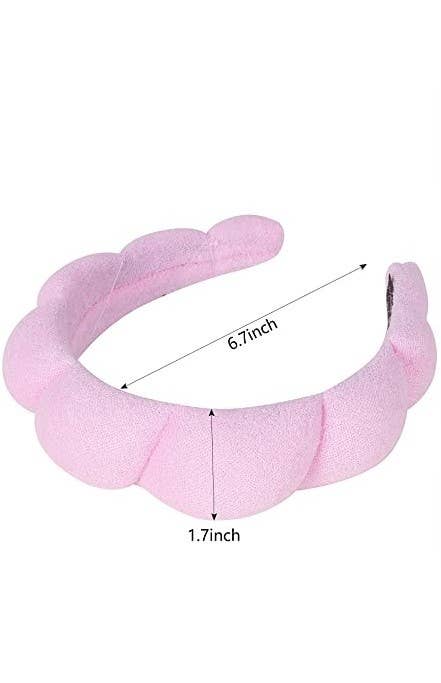 JOSSLYN by wall to wall - Wholesale Spa Headband - SPA SPONGE TERRY TOWEL HEADBAND FOR BEAUTY CARE | 40HB1222