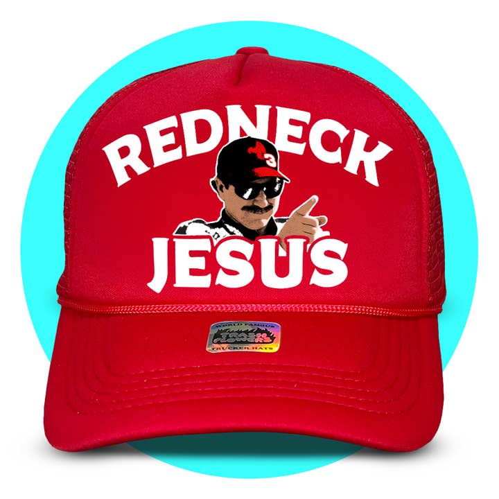 Trash Flowers Trucker Hats - Wholesale Trucker Hat - Unisex - Redneck Jesus Trucker Hat
