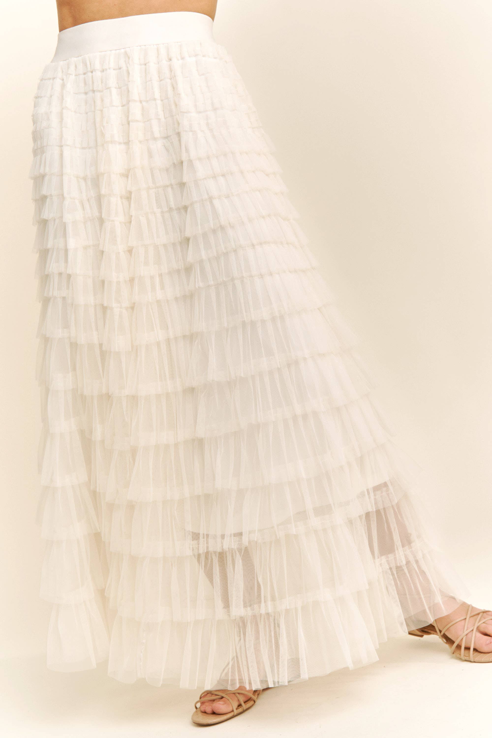 Sweet Generis - Vendita all'ingrosso Gonna - Donna - Gonna lunga a più strati in tulle a rete19