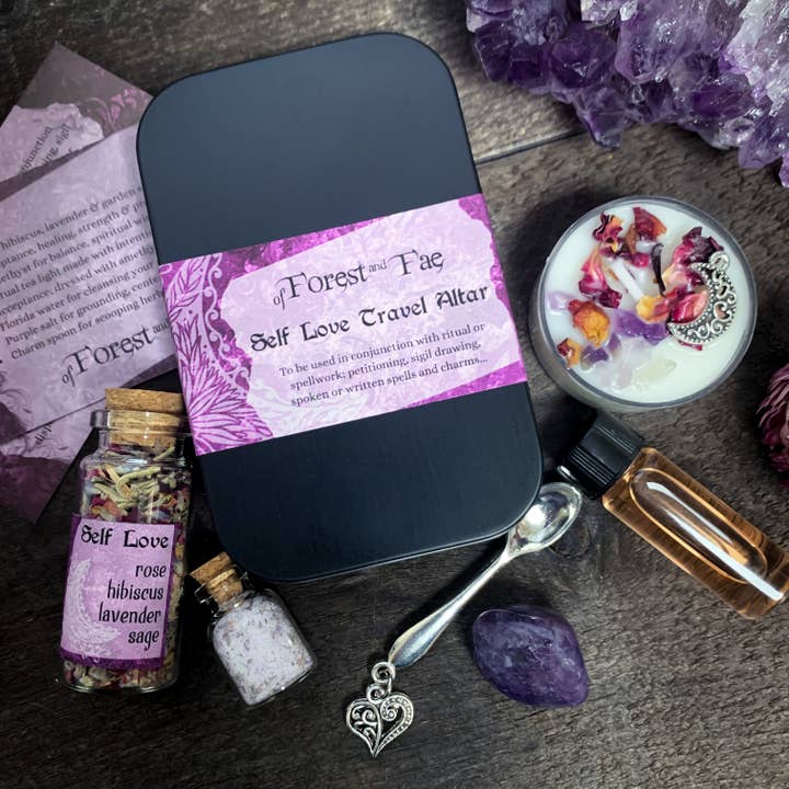 of Forest and Fae - Wholesale Meditation Supplies - Self Love Travel Altar • Ritual Witchcraft Kit • DIY