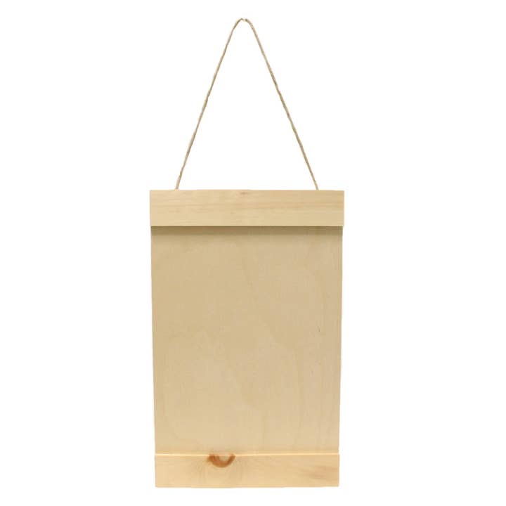 Foggy Bottom Woodworks LLC - Wholesale Art Stones - Art Display with Rails & Jute Hanger, Large for Arts & Craft1