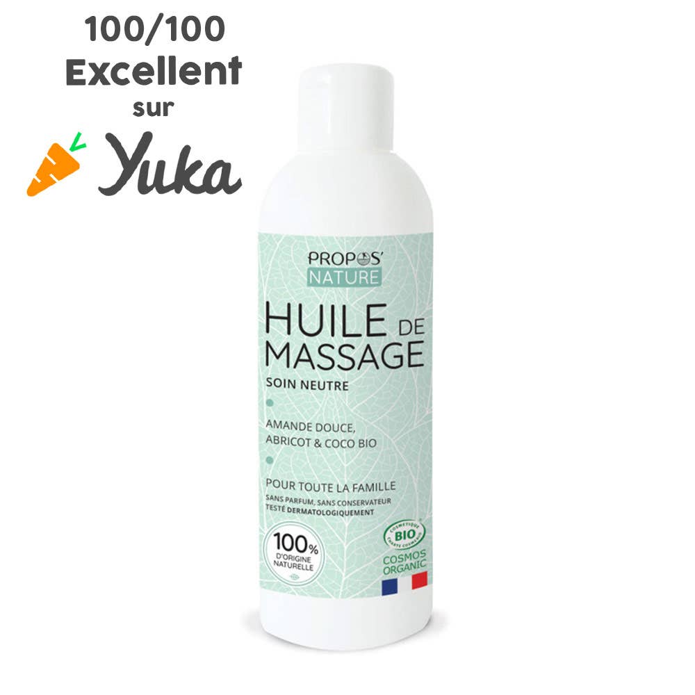 Propos'Nature - Wholesale Massage Oil/Gel - Organic Neutral Massage Oil - 100% Natural - 200 ml, 500 ml1