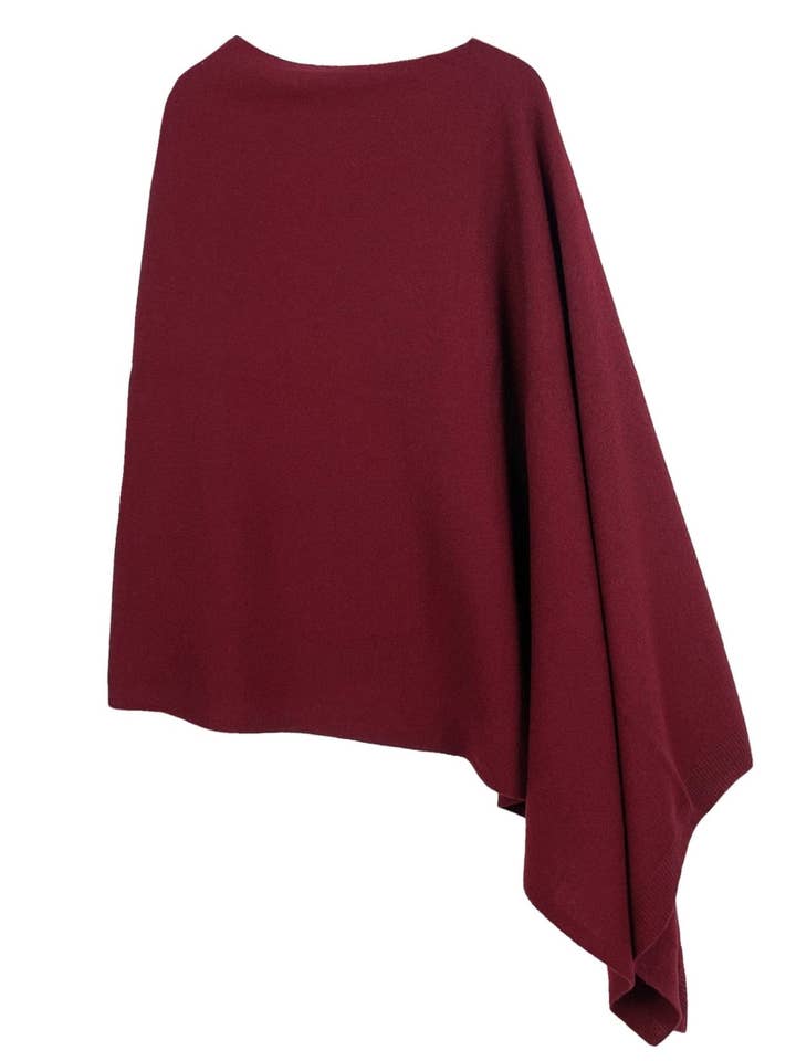 MiMi Wholesale - Wholesale Poncho - Women's - CCP320056 Juney Soft Classic Knit Poncho Ruana14