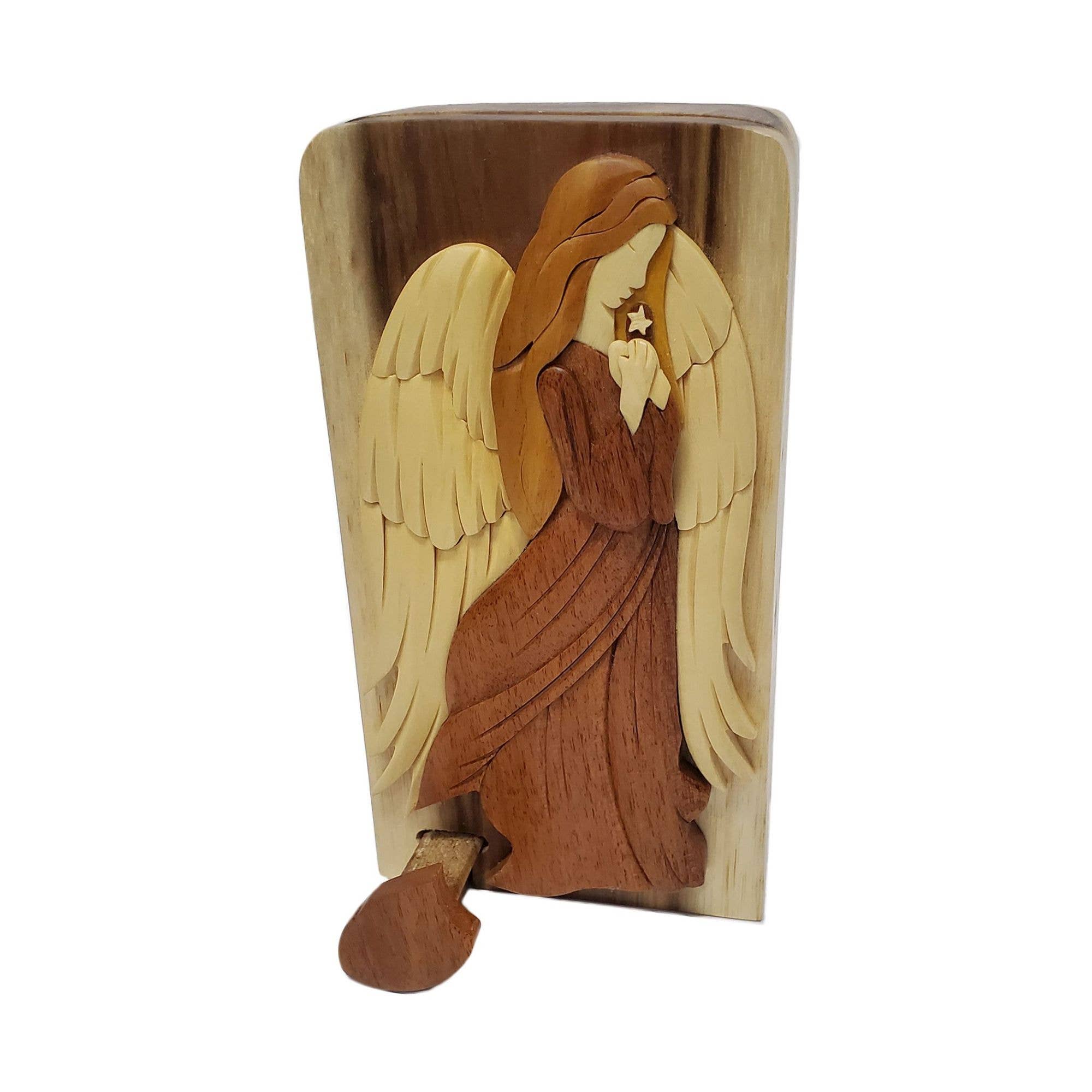 Paradigm Imports - Wholesale Decorative Box - Perfect Angel - Hand Carved Wooden Keepsake Gift Box2