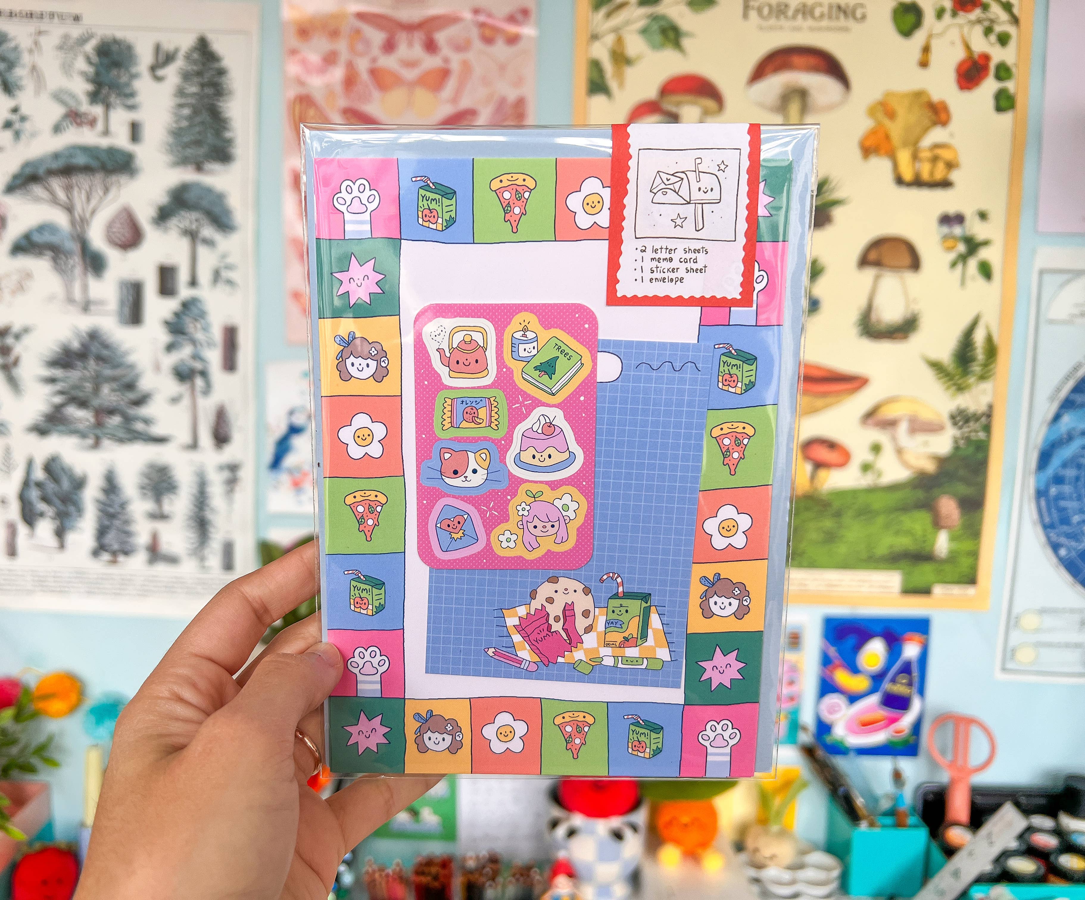 Ivna Lins - Wholesale Stationery/Notecard Set - Comfy Letter Writing Set - Cute & Cozy Stationery Kit