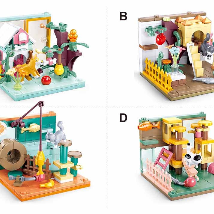 Texas Toy Distribution - Venta al por mayor Juegos de construcción - Niños - Mini Juego de Ladrillos de Construcción para Exhibición de Mascotas y Artesanías3