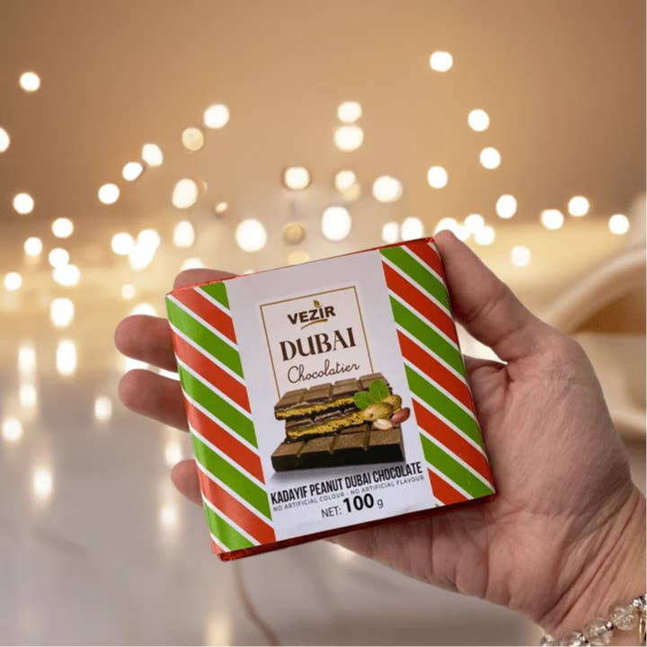 Aladdin - Wholesale Chocoladereep - Pindapraline Dubai Chocolade Knapperige Notige Turkse 100g5