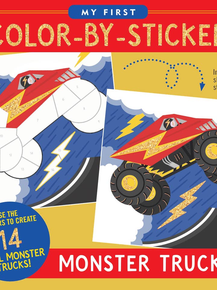 Mon premier livre de coloriage par autocollants - Camions monstres pour la vente par Peter Pauper Press