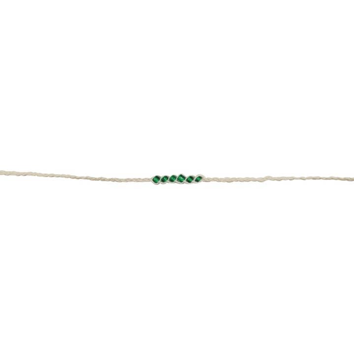 BR Linen Wishlet~Green-25 for wholesale by World End Imports Jewelry & Gifts