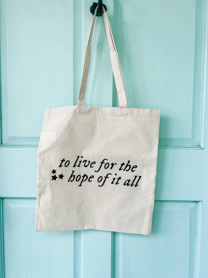 To Live For the Hope of it All Taylor Swift Canvas Tote Bag for wholesale by Love Her Work