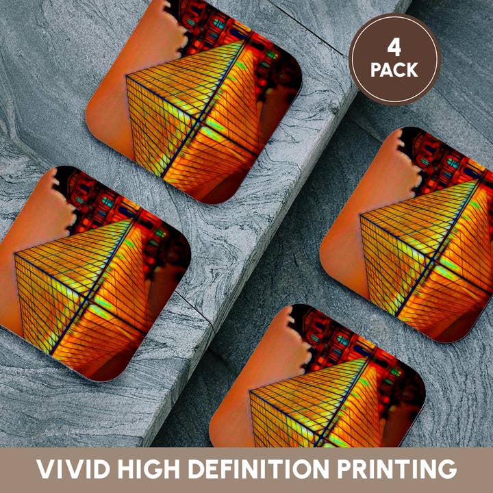 3dRose - Wholesale Coasters - 3dRose, The Louvre Image Of Light Infused Painting, Coaster12