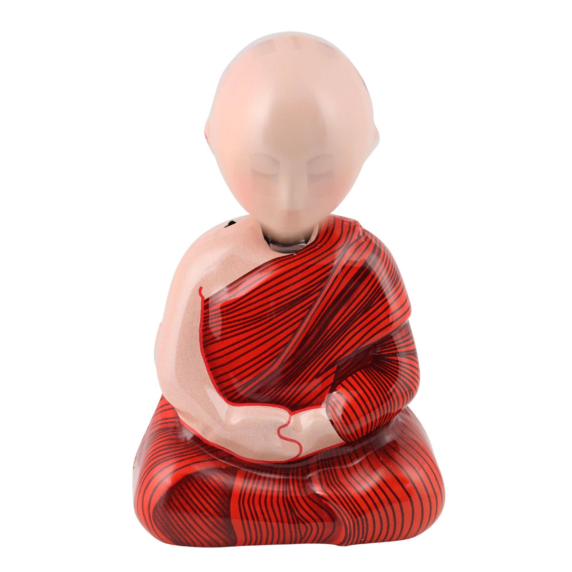 Tribal Trade GmbH - Wholesale Classic Toy - Kids - Praying Monk Meditation Buddha Bobble Head Tin Toy3