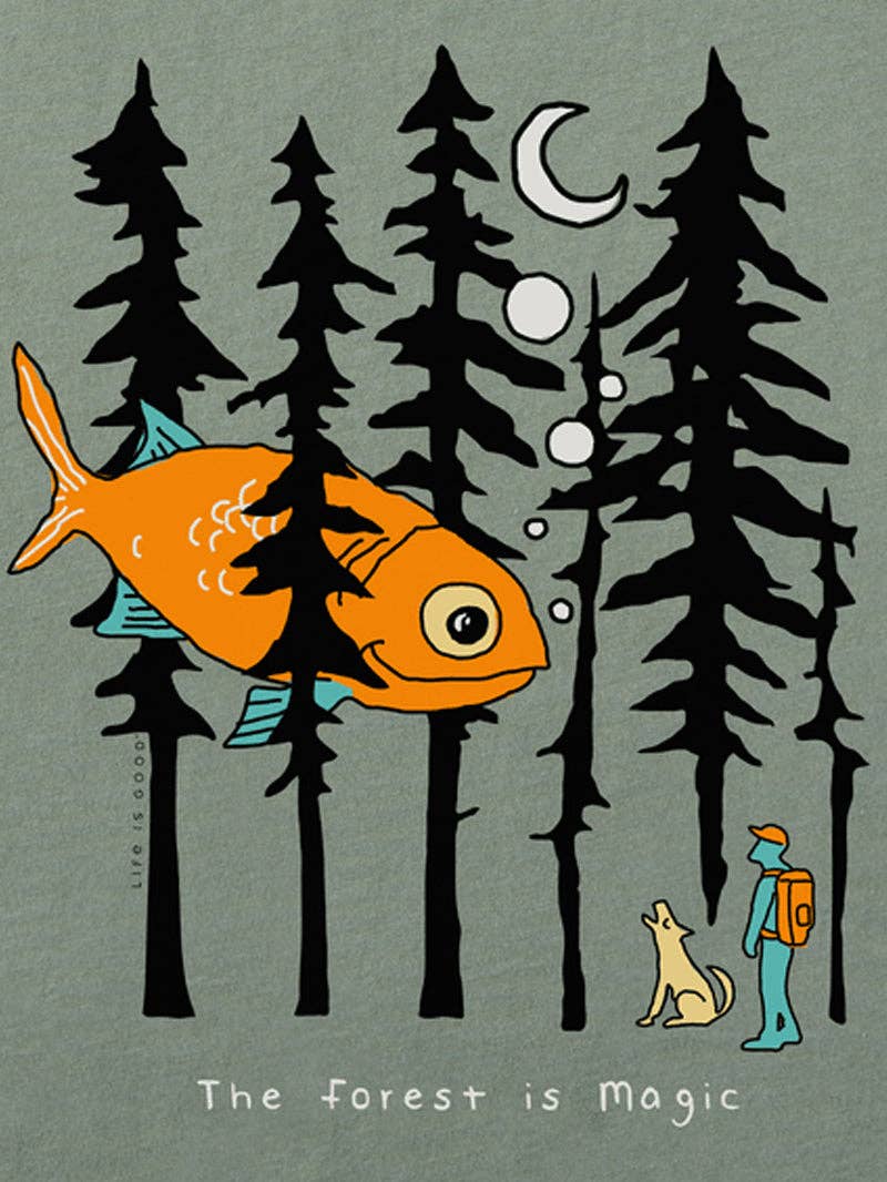 Tourtiwi - Wholesale Screen Printed T-Shirt - Women's - Forest Is Magic Printed Short-Sleeved Shirt7