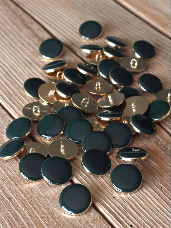 Chic green fir button for wholesale by Eglantine et Zoé
