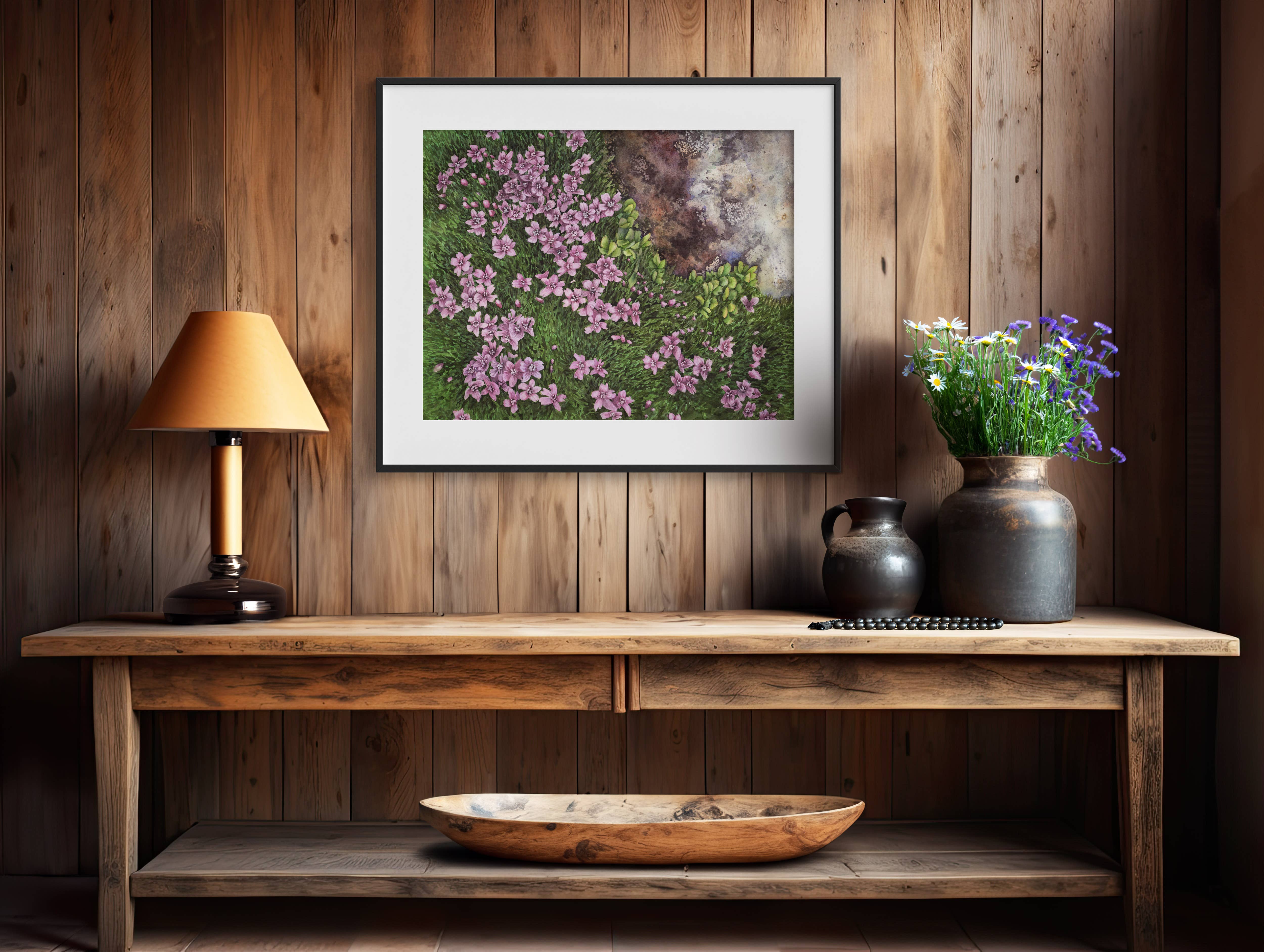 Robin Farmer Art - Wholesale Art Print - Moss Campion Fine Art Print1