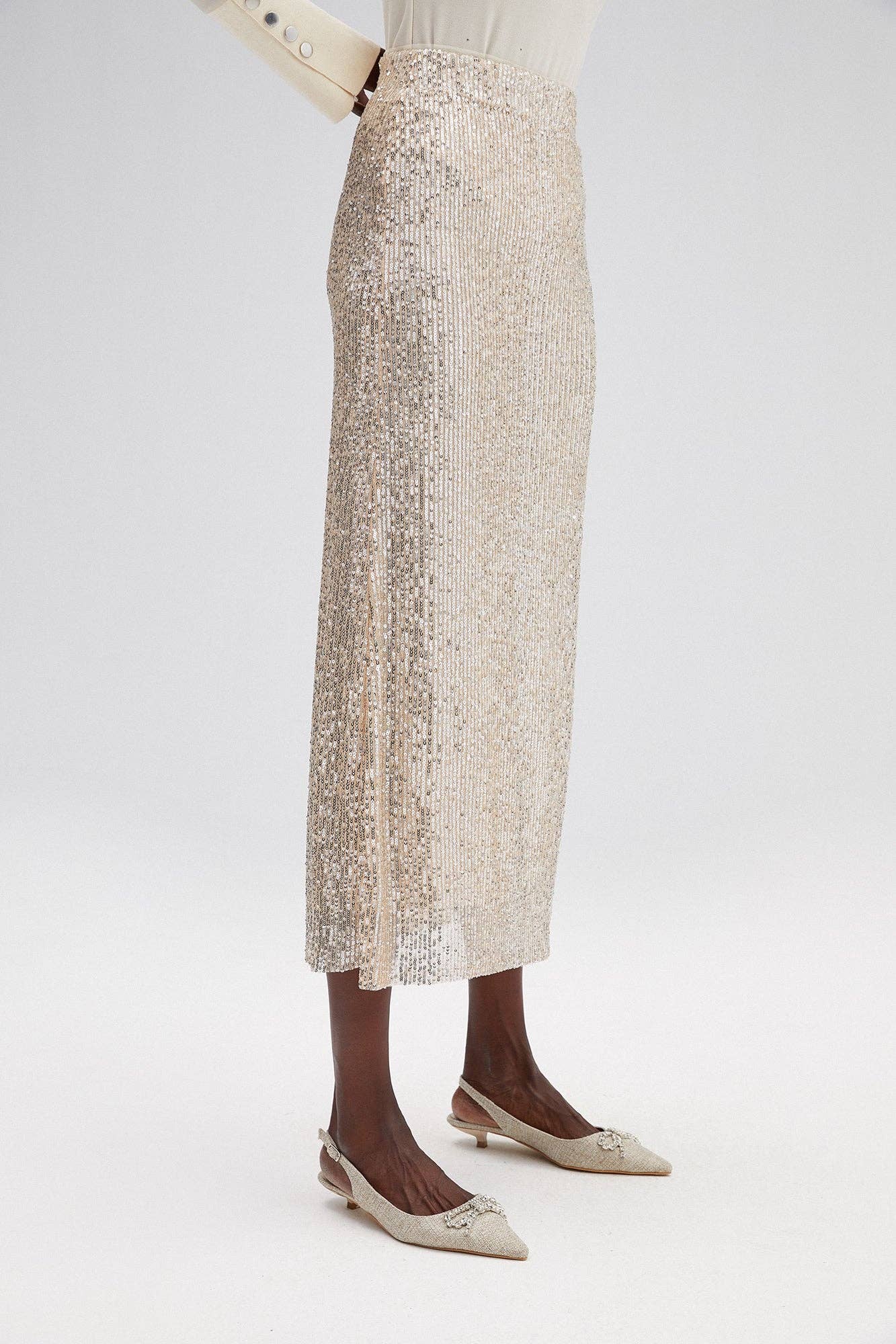 G m  SEQUIN PENCIL SKIRT for wholesale on Faire3