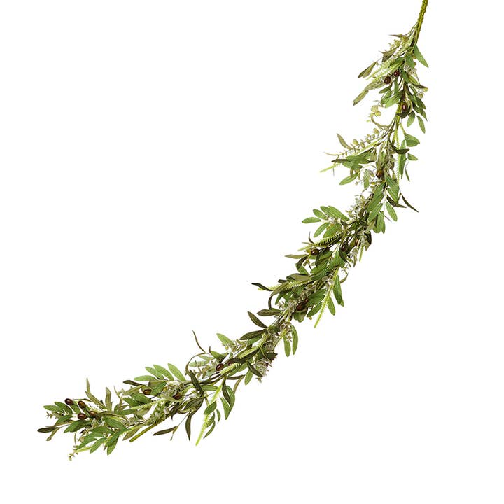 OLIVE LEAVES GARLAND for wholesale by Heaven Sends
