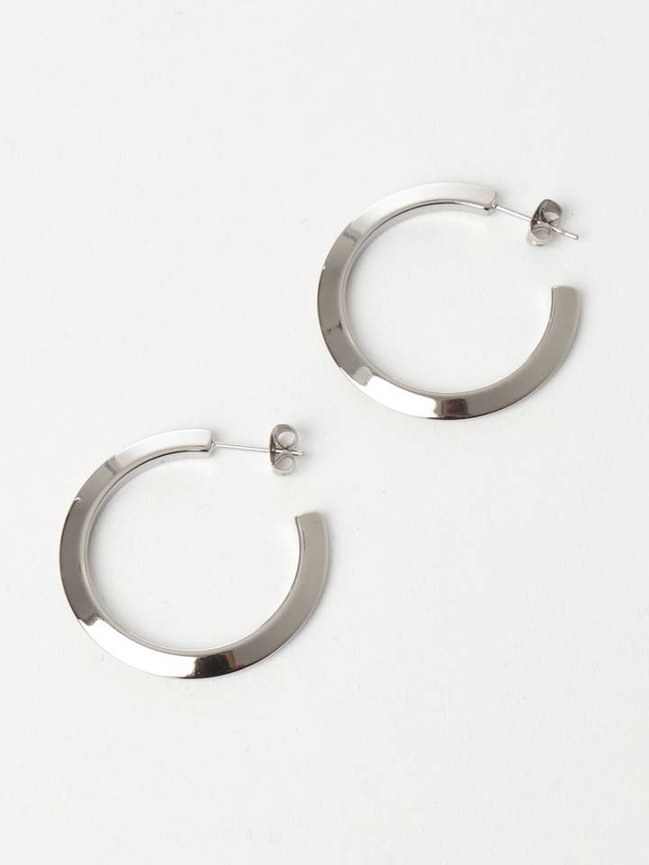 Pia Hoop Silber Groß für den Großhandel von About November