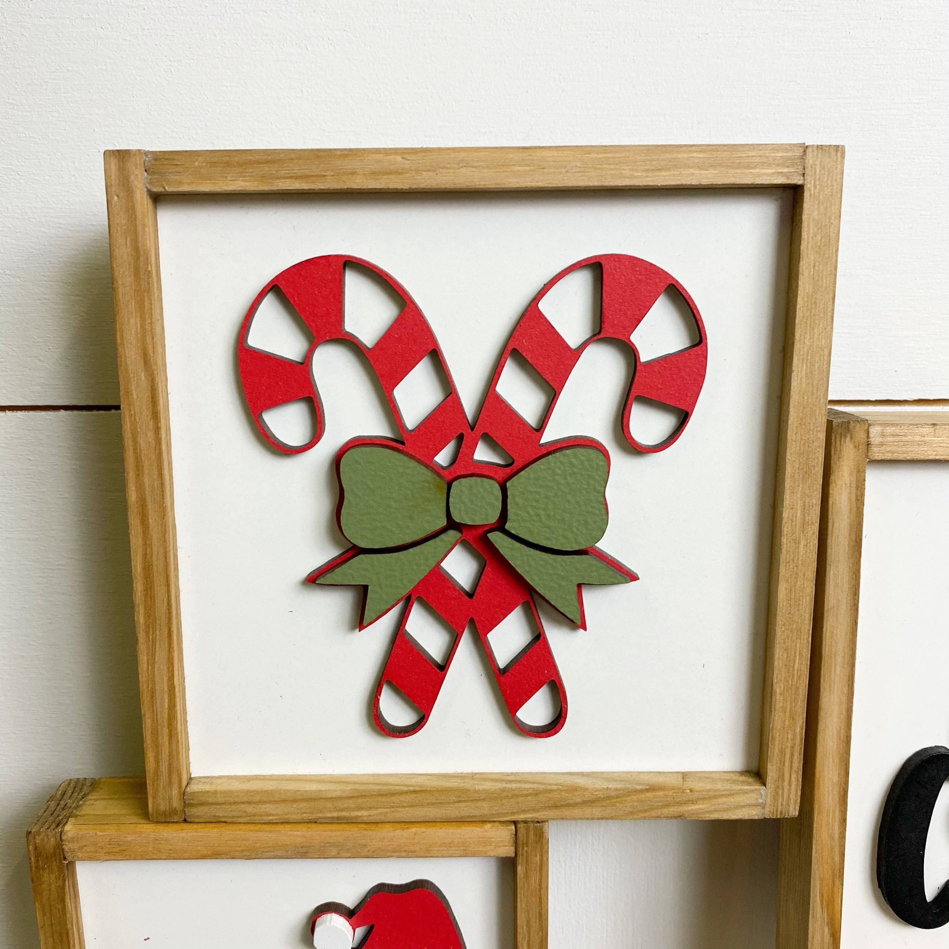 Nail and Hook Laser Cut Home Decor - Wholesale Sign - Christmas Mini Signs11
