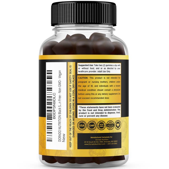 Dorado Nutrition - Wholesale Oral Supplement/Vitamin - Black Seed Oil Gummies (60 Gummies)2