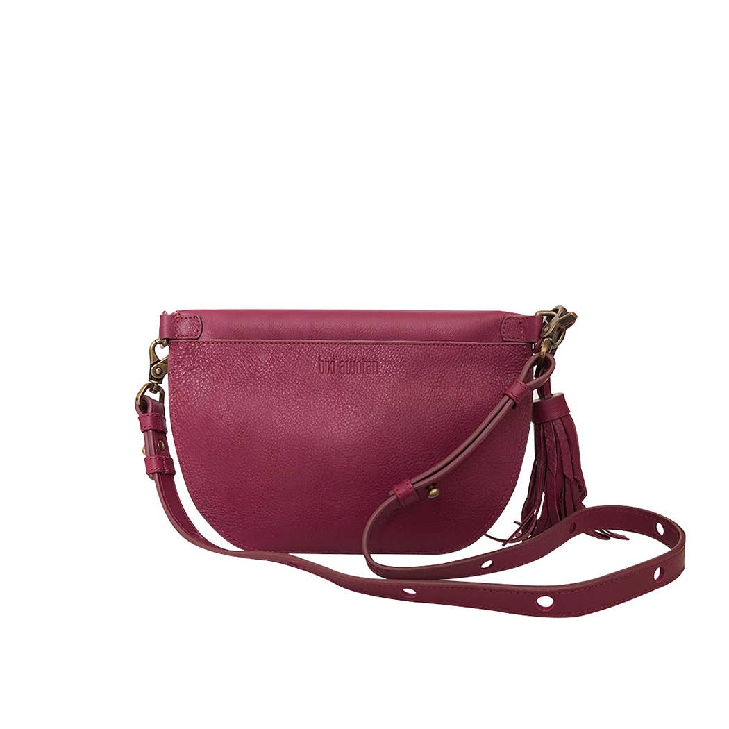 bixi awotan - Venta al por mayor Bandolera - Mujer - Riñonera Bixi Awotan de piel de plena flor con borla10