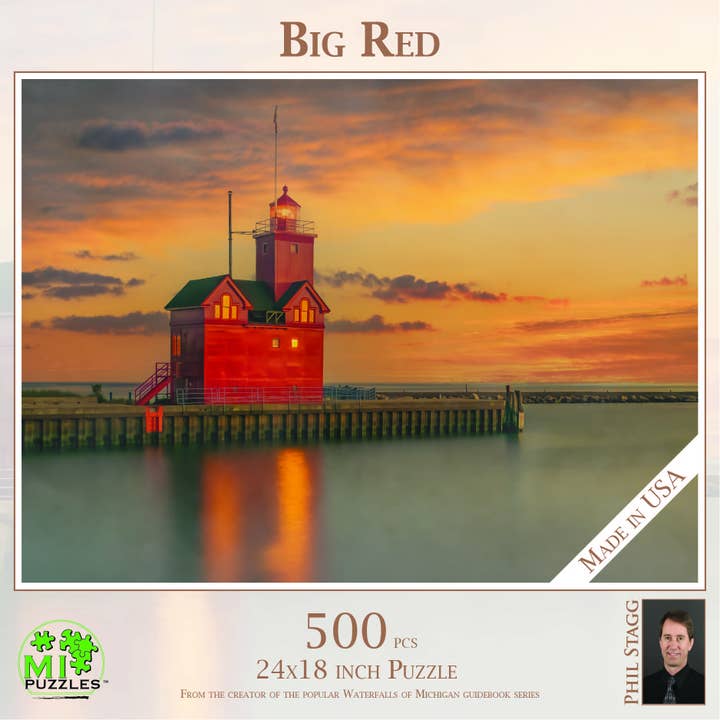 Big Red - 500 Piece Michigan Puzzle for wholesale by Phil Stagg Photography