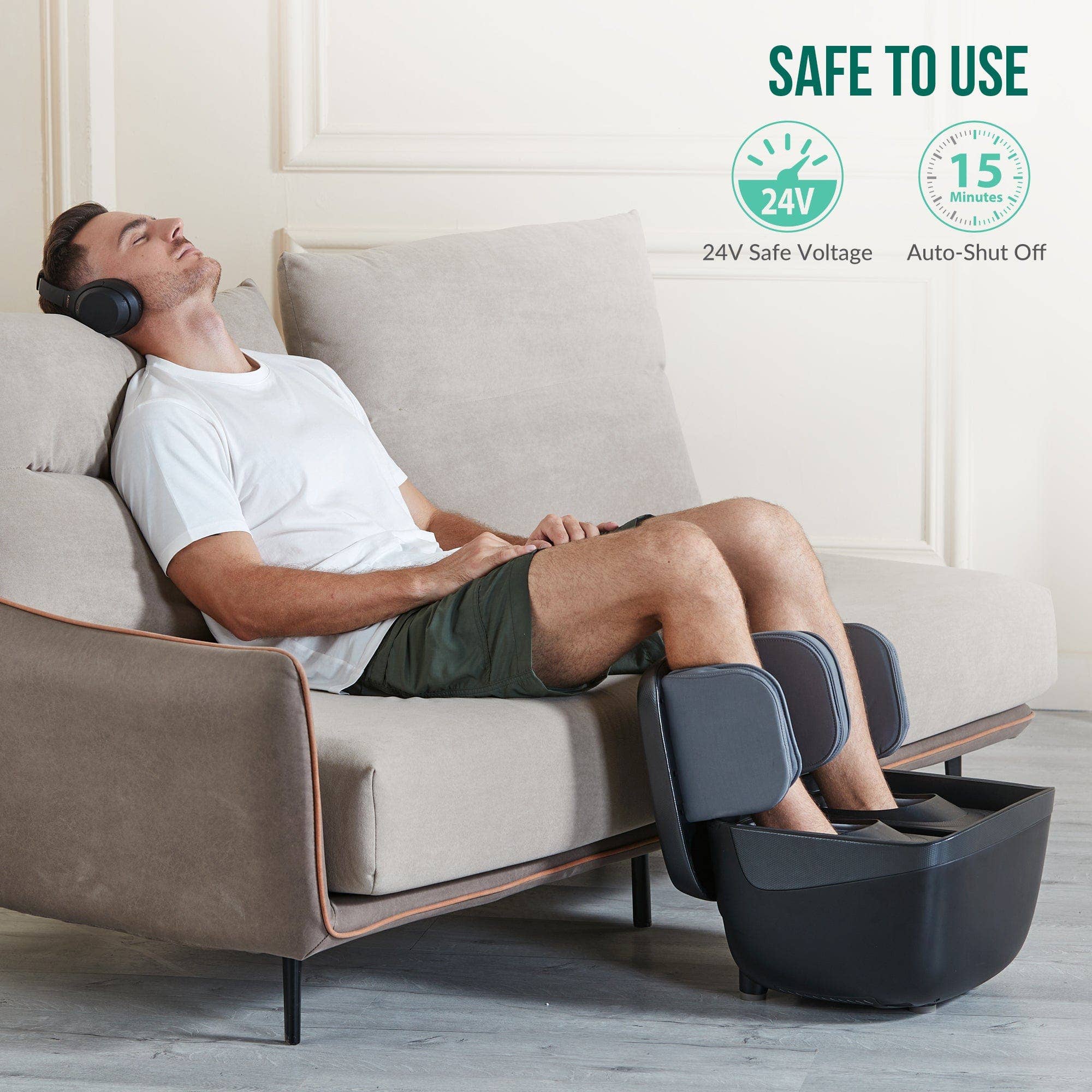 SNAILAX - Wholesale Body Massager - Snailax 2 IN 1 Foot Massager & Ottoman Foot Rest - K685