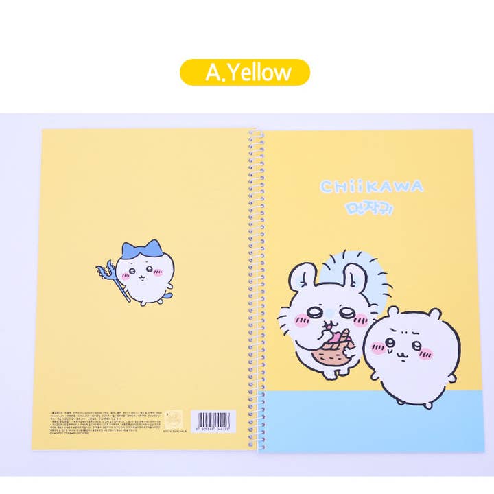 K-Wonderland - Wholesale Notebook - Chiikawa Mini Spiral Notebook – 150 x220mm 4 Cute Designs2