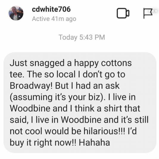 J'habite à Woodbine - Ce n'est toujours pas cool pour la vente par Happy Cottons
