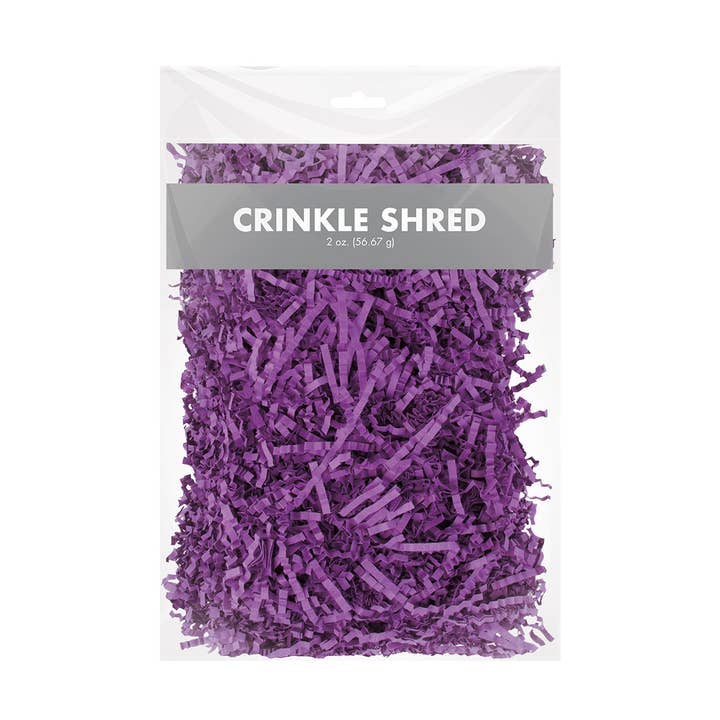 Papercraft - Wholesale Ribbon - Gift Wrapping - Crinkle Cut Paper Shred - Purple