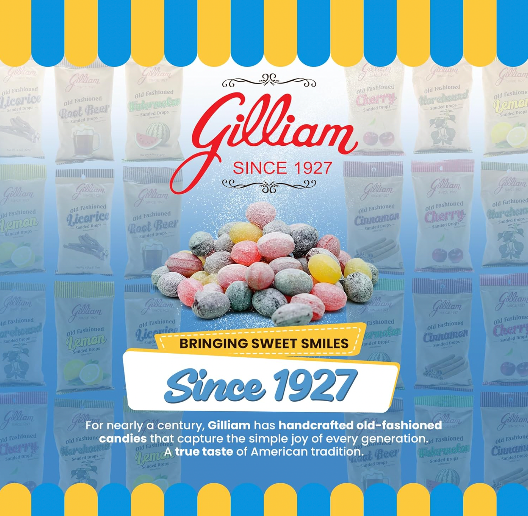 Quality Candy Company - Wholesale Zuigsnoepjes - Gilliam Citroendruppels 12st 4,5oz7
