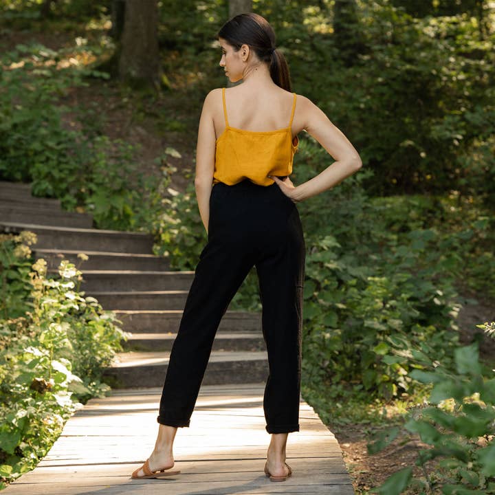 menique - Wholesale Pants - Women's - Linen Trousers Dakota - Linen Pants Breathable Summer Pants