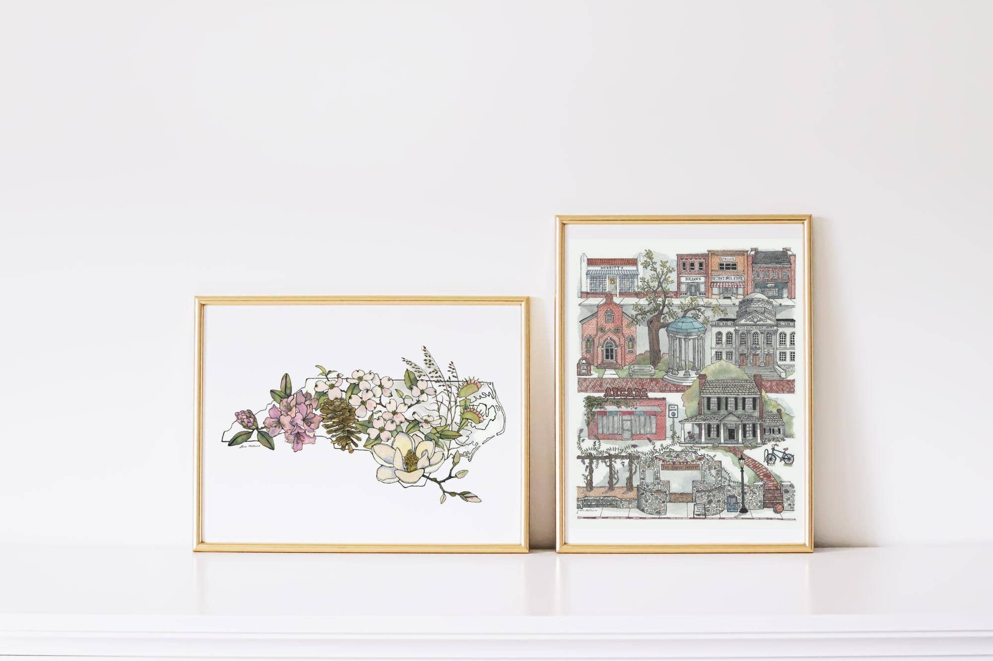 Papermill Creative - Wholesale Art Print - Chapel Hill, North Carolina watercolor art print3