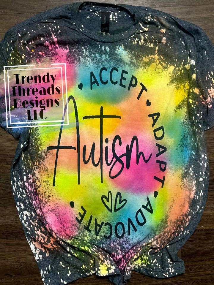 Camiseta para personas con autismo | Autism accept adapt advocate para venta al por mayor de Trendy Threads Designs LLC