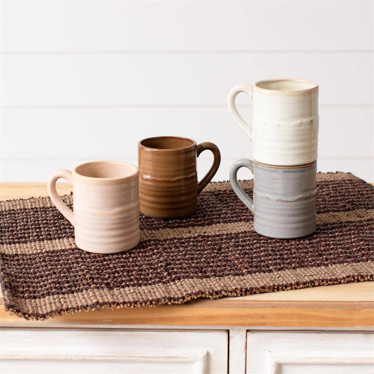 Audrey's Home & Gift - Wholesale Coffee Mug - Reactive Glaze Mugs, 4 Asstd Colors, Sm (Pk/16 Ast)1