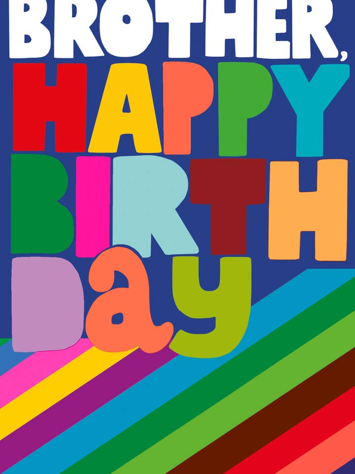 Brother Happy Birthday for wholesale by Paper Salad