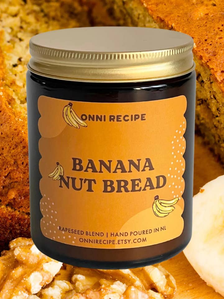 Pan de Plátano y Nueces - Vela de Colza - 170 ml para venta al por mayor de ONNI RECIPE