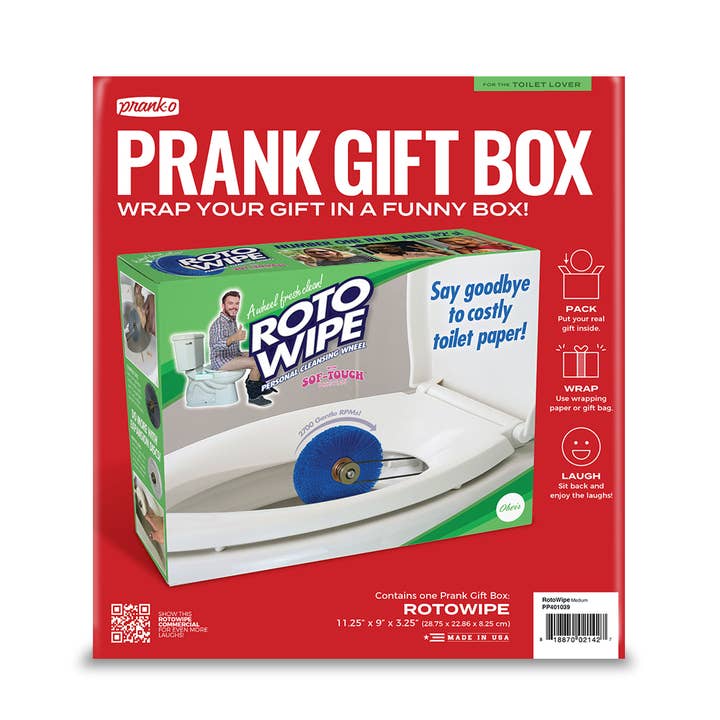 Prank Gift Box Rotowipe for wholesale by Prank-O