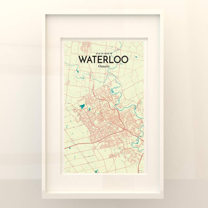 OurPoster.com - Wholesale Poster - Waterloo City Map Poster117