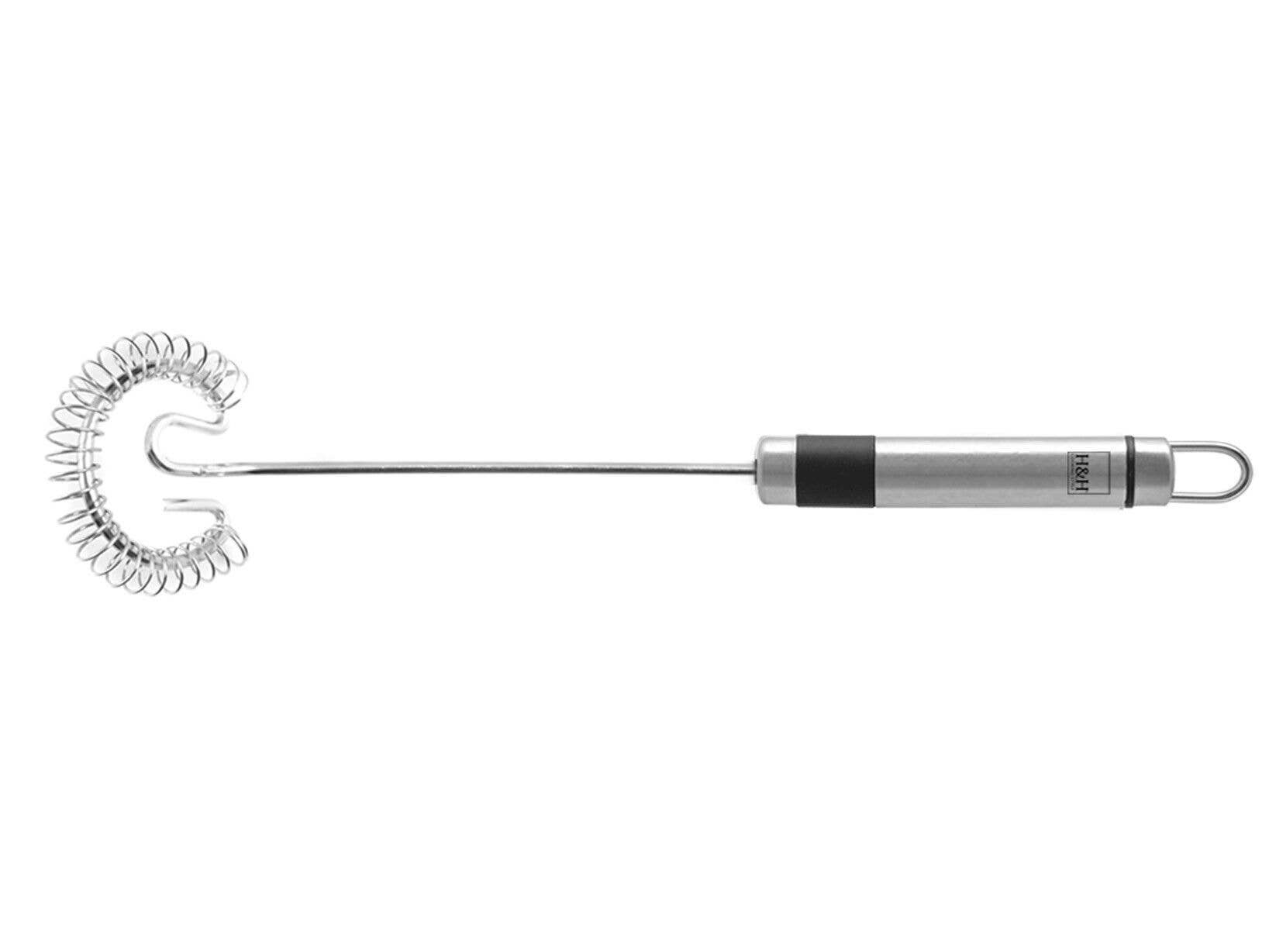 H&H - Wholesale Whisk - Stainless Steel Whisk Top in 18/10 Steel Oval Handle 30 cm0