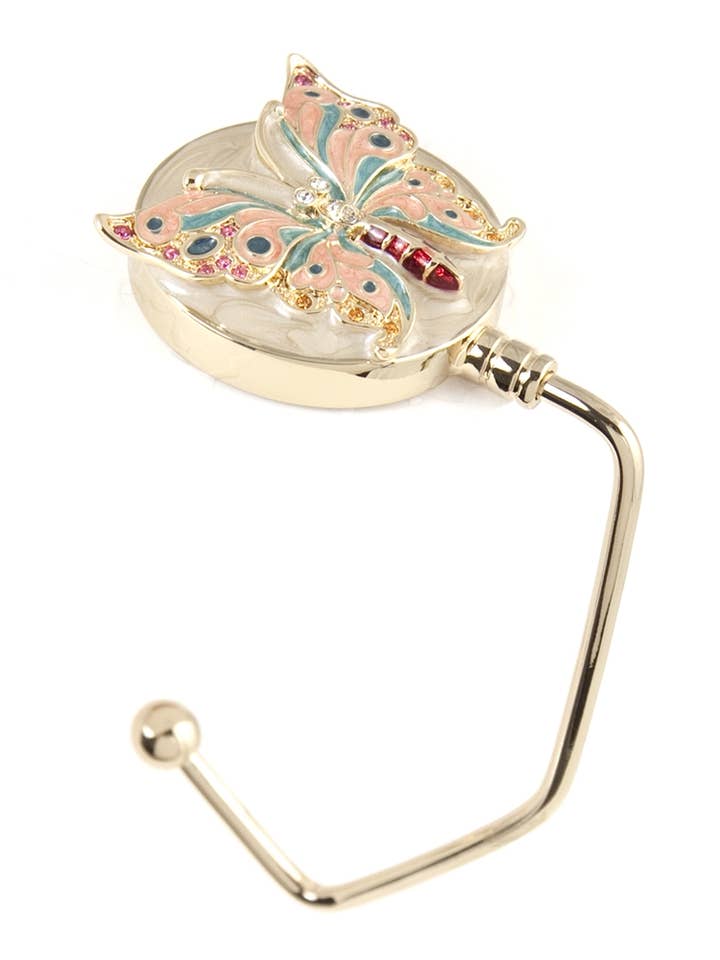 Butterfly Purse Hanger With Crystal for wholesale by Value Arts